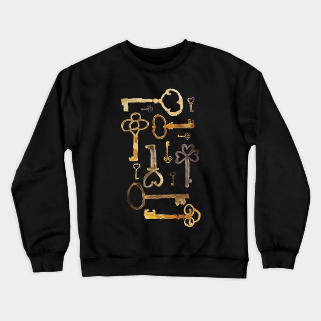 World of Keys Crewneck Sweatshirt by mrsmauve
